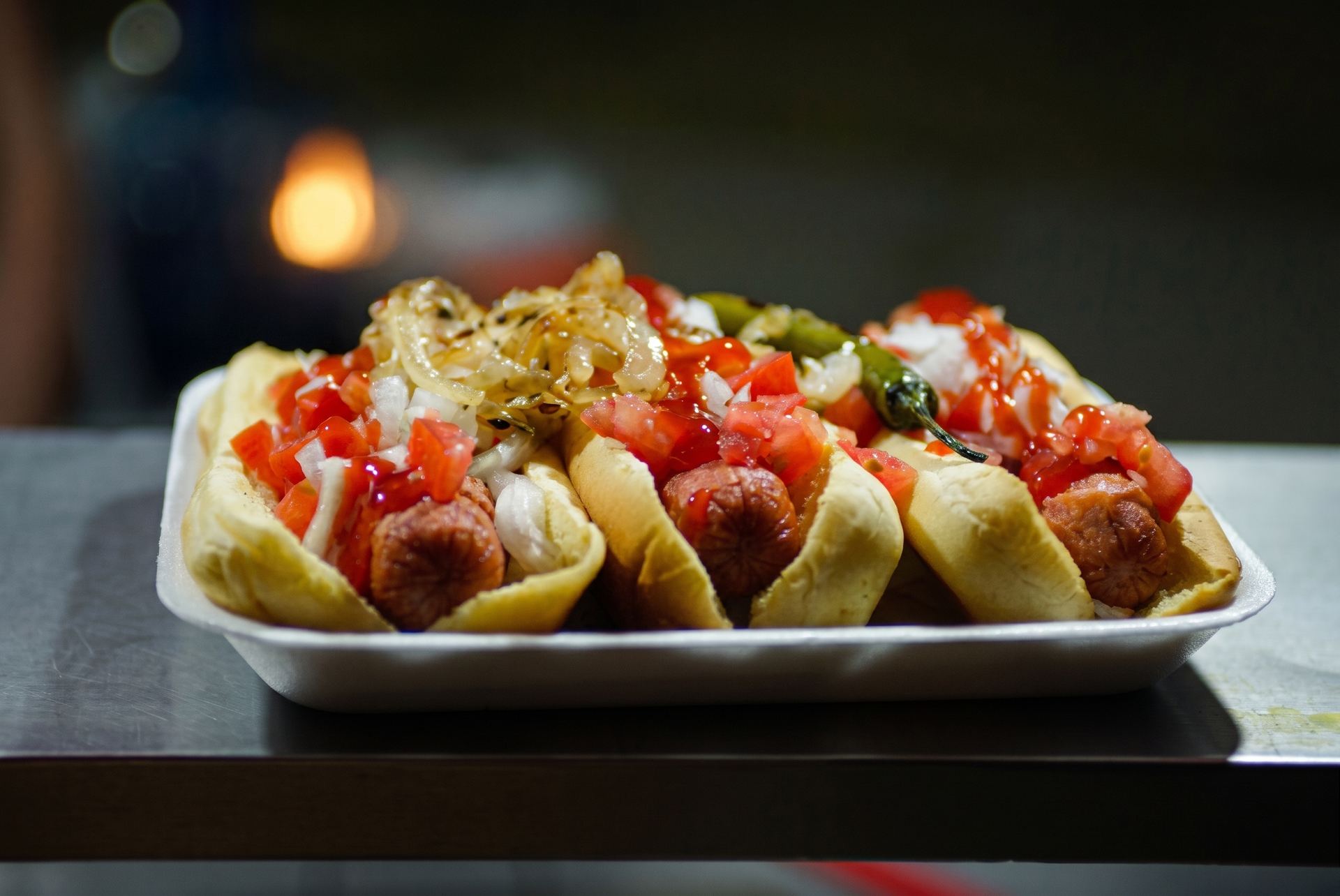 Hot Dogs Sold From Food Truck
