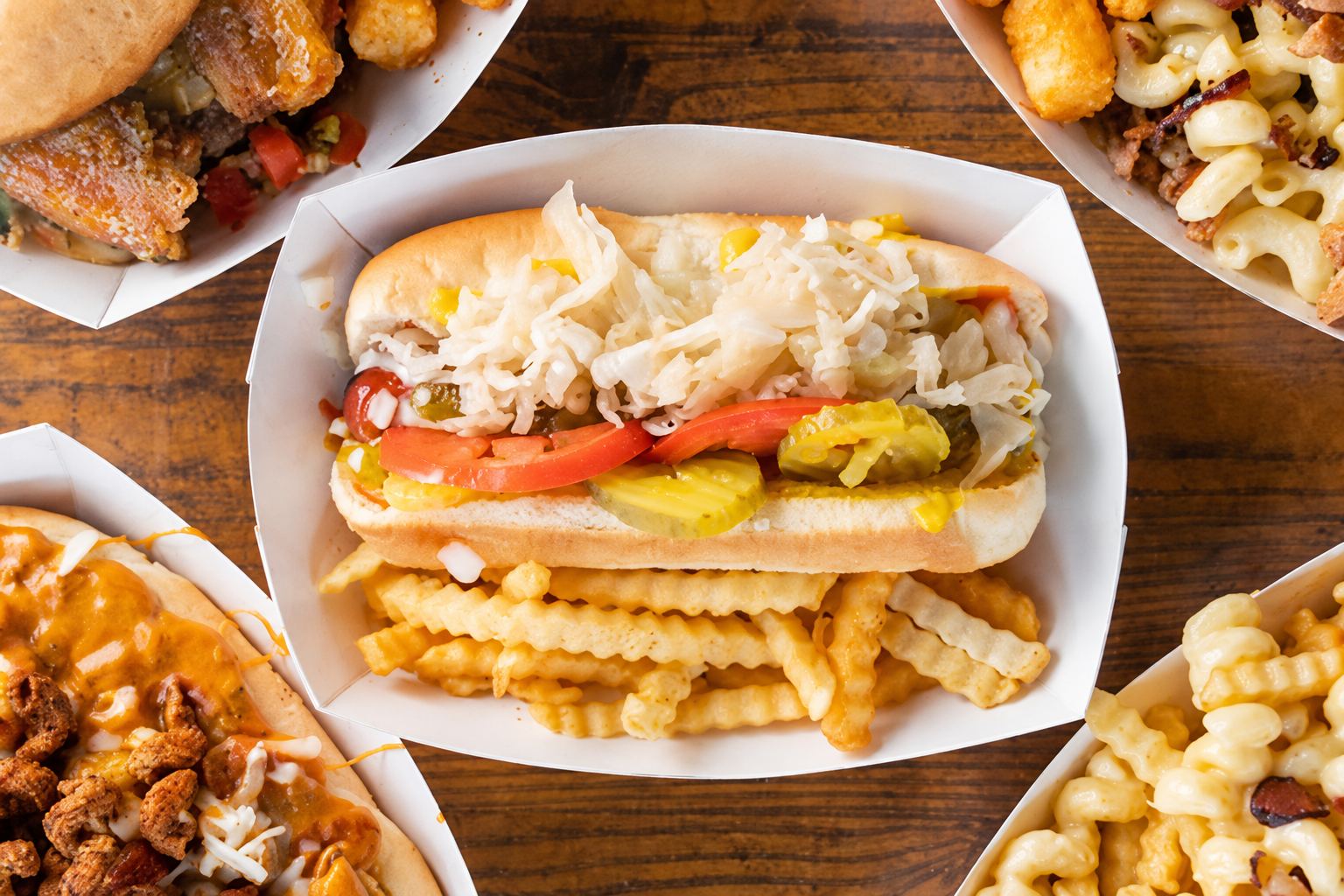 Hot Dog and Fries From Food Truck
